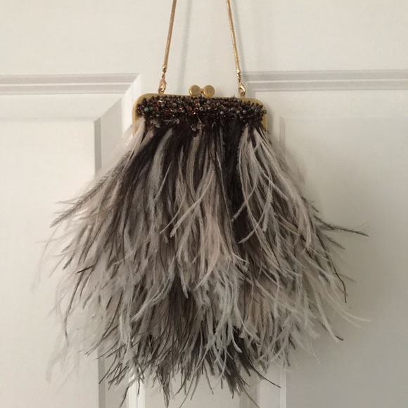 mooroo ostrich feather handbag - Picture 5 of 5